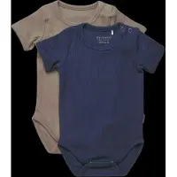 Minymo - Kid's Body S/S (2-Pack) - Ropa interior de diario size 68, azul