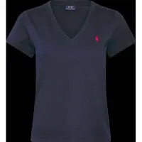 Ralph Lauren para mujer. 211B14611008 Camiseta cuello pico marino (M), Casual, Algodón, Manga corta, outlet 2026.