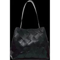 Núnoo Chiara Braided Florence Black W. Gold Talla: OS | Bolsos de Mano Outlet | Mujer | Negro