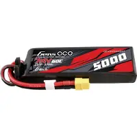 Gens ace Carcasa De Pc De Batería Lipo G-tech 60c 2s1p Con Conector Xt60 5000mah 7.4v