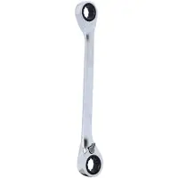 Ks Tools : Llave de vaso doble con trinquete, modelo 503.4571, fabricada en acero cromo-vanadio, peso: 60g