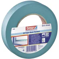 TESA tesamoll 4438, cinta protectora para superficies expuestas a la radiación UV, 19 mm x 50 m (azul)