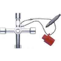 Klauke Llave para armarios de control , con cadena y adaptador KL 500