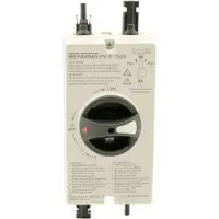 Benning Interruptor de protección contra cortocircuitos , 1500V, para sistemas fotovoltaicos. Incluye: tensión en vacío, corriente de cortocircuito, resistencia de aislamiento, 1 unidad.