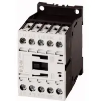 Eaton DILM15-01, 24 VDC, 290108, contactor de potencia, 3 polos + 1 polo auxiliar, 7,5 kW, 400 V AC3, DC