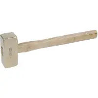 Ks Tools , martillo de bronce "BRONZEplus", 3000 gramos, con mango de nogal (963.2055)