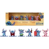 Disney Juego De 6 Figuras De Metal Stitch 4 Cm