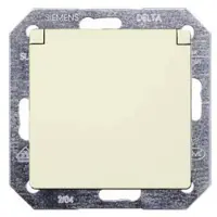 Siemens Enchufe Schuko DELTA i-system de , modelo 5UB1907, de 10/16A y 250V, con tapa abatible