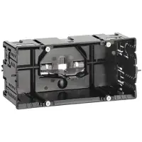 Hager Caja de instalación para dos dispositivos, modelo GLS55002, compatible con el sistema de perfil C para interruptores