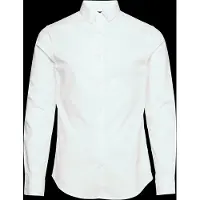 Armani Exchange para hombre. 8NZC31ZN28Z1100 Camisa Block blanco (L), Casual, Fiesta, Algodón, Clásico, Manga larga,