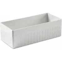 Authentics Caja de almacenamiento Kali L, fabricada en ABS, color blanco, dimensiones 28,5 x 12 x 9 cm, referencia 1300378