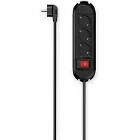 Hama Regleta de enchufes , 3 enchufes, cable de 3 metros, con interruptor