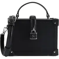 Karl Lagerfeld Bolso de mano 'Sac à main avec cadenas K/Autograph Noir/ Nickel' negro