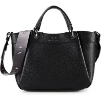 Armani Exchange para mujer. 942911CC78300020 Bolso Shop negro (OSFA), Casual, Poliuretano, outlet 2026.