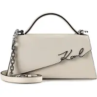 Karl Lagerfeld Bolso de mano 'Sac Bandoulière Essentials Blanc' blanco