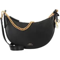 Ralph Lauren para mujer. 428977210001 Bolso Polo ID mini de piel con cadena negro (OSFA), Casual, outlet 2026.