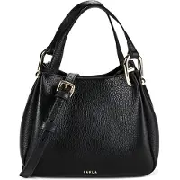 Furla Nuvola Bolso Piel natural 19 cm negro