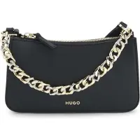 HUGO Bolso de hombro 'Love' oro / negro