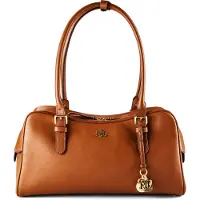 Ralph Lauren para mujer. 431P06068001 Bolso satchel Marcy de piel marrón (OSFA), Beige, Casual, outlet 2026.