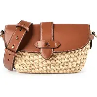Ralph Lauren para mujer. 431P10158001 Bolso Lynden marrón (OSFA), Beige, Casual, Piel, outlet 2026.