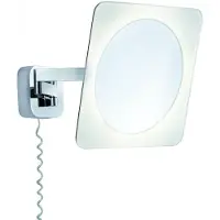 Paulmann Espejo cosmético WallCeiling Bela, para pared o techo, IP44, LED 5,7W, cromo/blanco/espejo, 230V, metal/acrílico