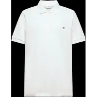 Gant unisex para niños. 902553 Polo de piqué Shield Teens blanco (11/12años= 146/152cm), Casual, Algodón, Clásico, Manga corta, moda infanti