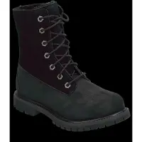 Timberland para mujer. TB18149A0011 Botas de piel Authentic Mid Warm negro (41 W), Plano, Cordones, Casual, outlet 2026.