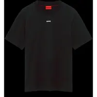 HUGO para hombre. 50488330 Camiseta Dapolino negro (L), Casual, Algodón, Manga corta, outlet 2026.