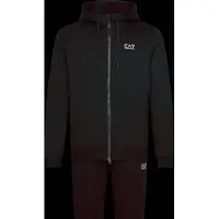 EA7 para hombre. 8NPV63_PJVRZ Chándal Liso negro (S), Casual, Deportivo, Algodón, Multideporte, Manga larga, outlet 2026.