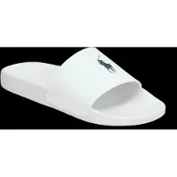 Ralph Lauren para hombre. 809961001004 Chanclas Signature blanco (45), Plano, Ninguno, Casual, Beachwear, outlet 2026