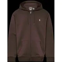 Ralph Lauren para hombre. 710881517506 Sudadera de punto doble y cremallera marrón (S), Casual, Algodón, outlet 2026.