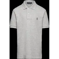 Ralph Lauren para niño. 323603252002 Polo de malla de algodón gris ((S) 6/7años= 136/138cm), Casual, Manga corta, moda infantil, Polo R