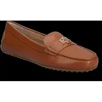Ralph Lauren para mujer. 802P09040002 Mocasines de Piel Barnsbury marrón (36), Plano, Ninguno, Casual, Clásico, o