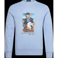 Ralph Lauren para hombre. 710B18538001 Sudadera de felpa con Polo Bear azul (XXL), Casual, Algodón, Manga larga, outl