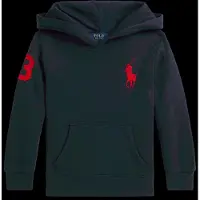 Ralph Lauren para niño. 322979316005 Sudadera de felpa con capucha y Big Pony marino (2años= 94/100cm), Casual, Deportivo, Algodón, Man