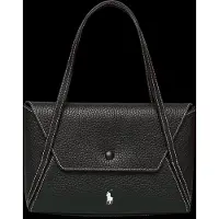 Ralph Lauren para mujer. 427P01453006 Bolso de Piel Polo Play Mini negro (OSFA), Clásico, outlet 2026.