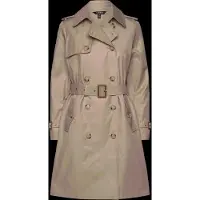 Ralph Lauren para mujer. 297967122002 Gabardina cruzada de mezcla de algodón beige (M), Casual, Clásico, outlet 2