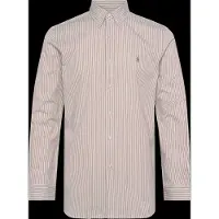 Ralph Lauren para hombre. 710929346504 Camisa de popelina y elástico Custom Fit beige (L), Casual, Algodón, Manga larga, Polo Ralph Lau