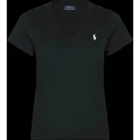 Ralph Lauren para mujer. 211B14611009 Camiseta de algodón negro (M), Casual, Manga corta, outlet 2026.