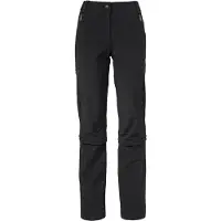 Vaude - Women's Farley Stretch Capri T-Zip Pants III - Pantalones desmontables size 50 - Regular, negro