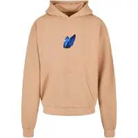 Mister tee Sudadera 'Le Papillon' beige oscuro / navy / azul oscuro / negro