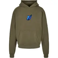 Mister tee Sudadera 'Le Papillon' beige / zafiro / oliva / negro