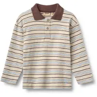 Wheat Camiseta 'Fred' beige / azul claro / marrón