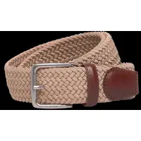Gant para hombre. 9940193 Cinturón elástico trenzado marrón claro (85/34), Beige, Casual, Clásico, Poliéster, outlet 2026.