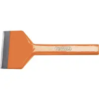 Ks Tools 162.0433, Paleta cincel, cincel plano, acero al carbono, naranja, 220 mm, 100 mm