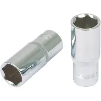 Ks Tools Llave de vaso hexagonal, cromo plus, de 1/2", larga, 35 mm