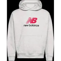 New Balance Athletics French Terry Logo Hoodie Ash Talla: L | Sudaderas con Capucha Outlet | Hombre