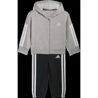 Adidas Chándal 'ESSENTIALS' gris moteado / negro / blanco