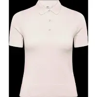 FILA Bb1 Slim Pique Knit Polo Tee Egret Talla: L | Polos Outlet | Mujer