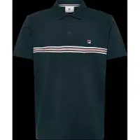 FILA Diecimo Regular Heritage Tape Polo Shirt Black Iris Talla: M | Polos Outlet | Hombre | Negro